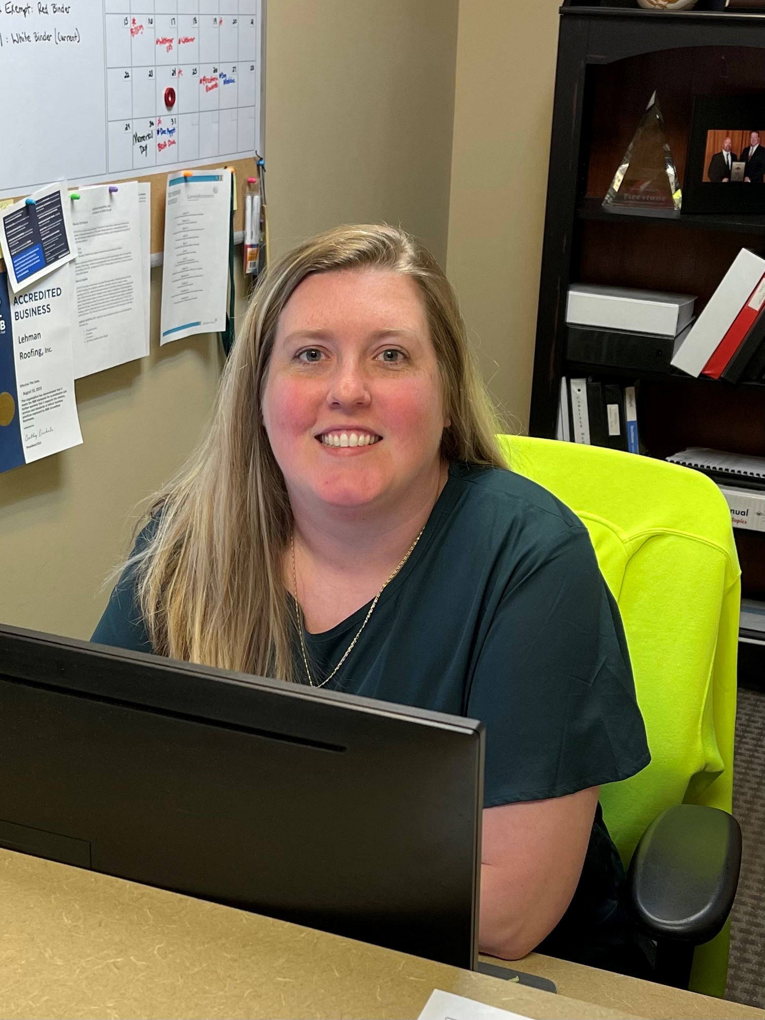 Office Manager Lehman Roofing, Inc.